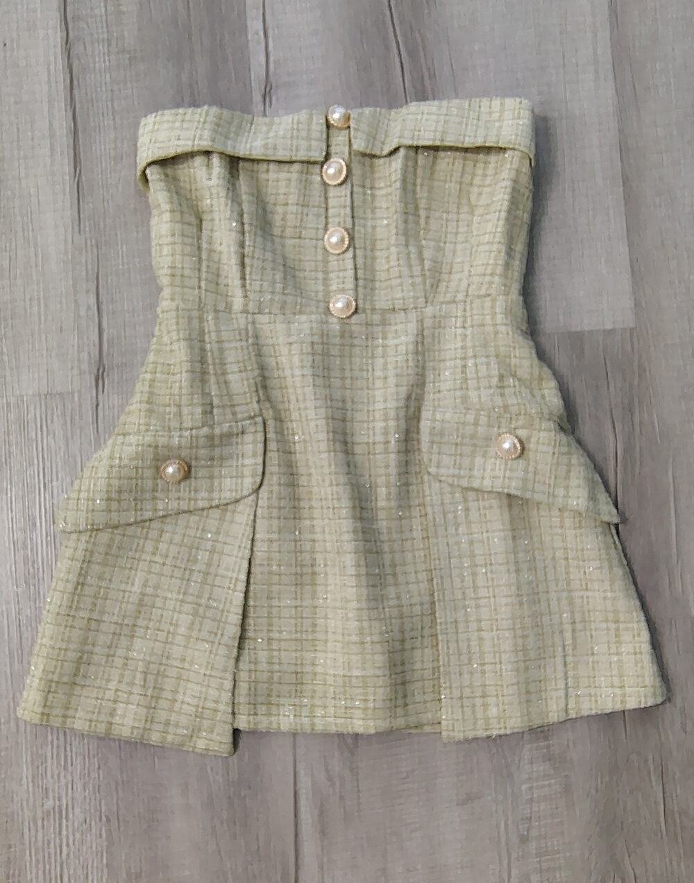 Pham Kieu Trang Strapless Mini Blazer Dress Size M